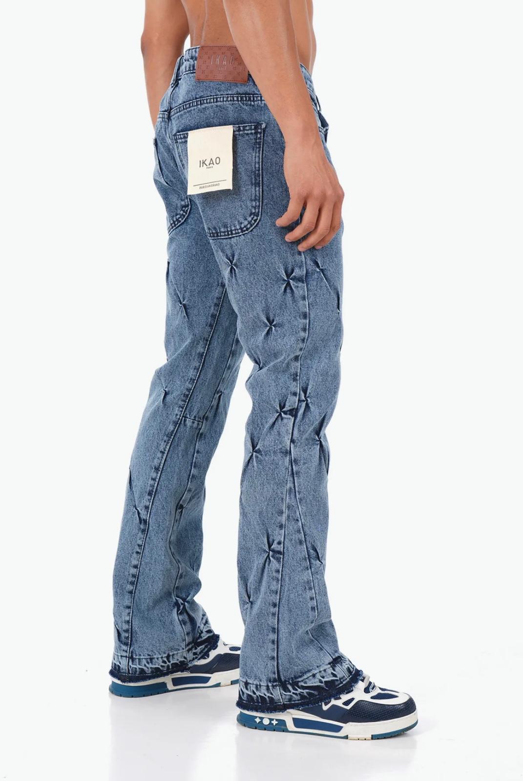 Jeans Plis Bleu