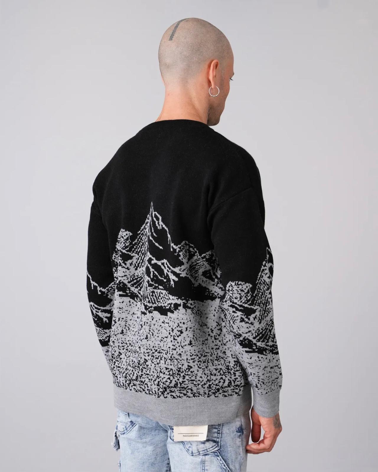 Pull montagne Noir