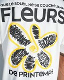 T-Shirt Flowers Blanc