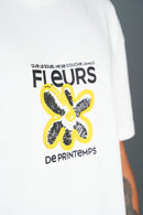 T-Shirt Flowers Blanc